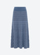 Plain zellige knit skirt