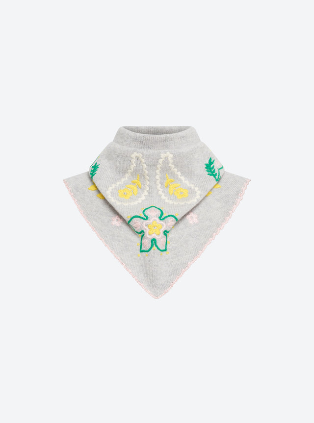 Grand bandana brodé maille - Image principale