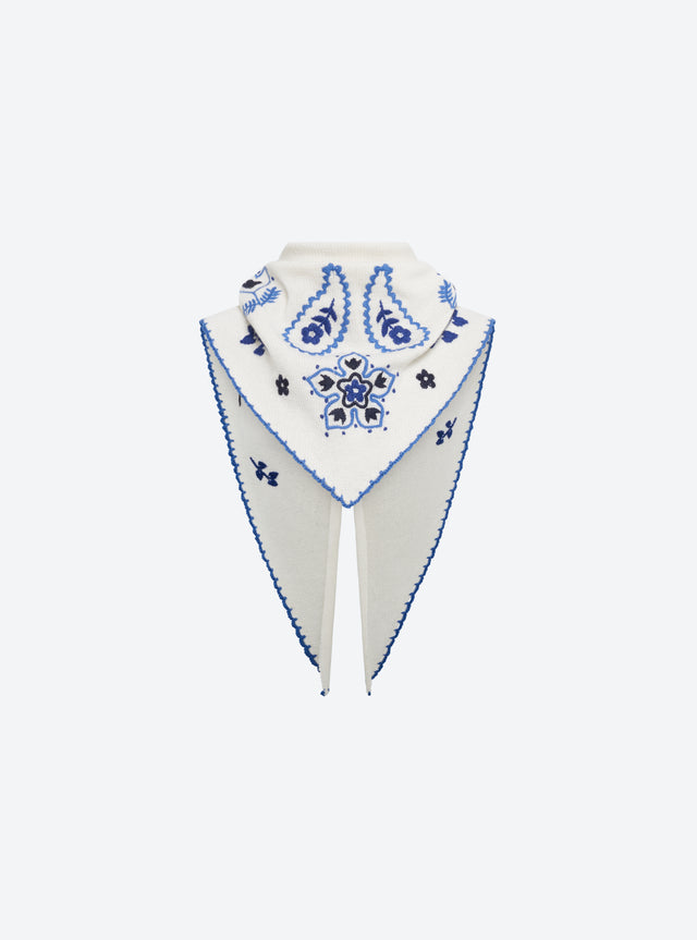 Grand bandana brodé maille - Image principale