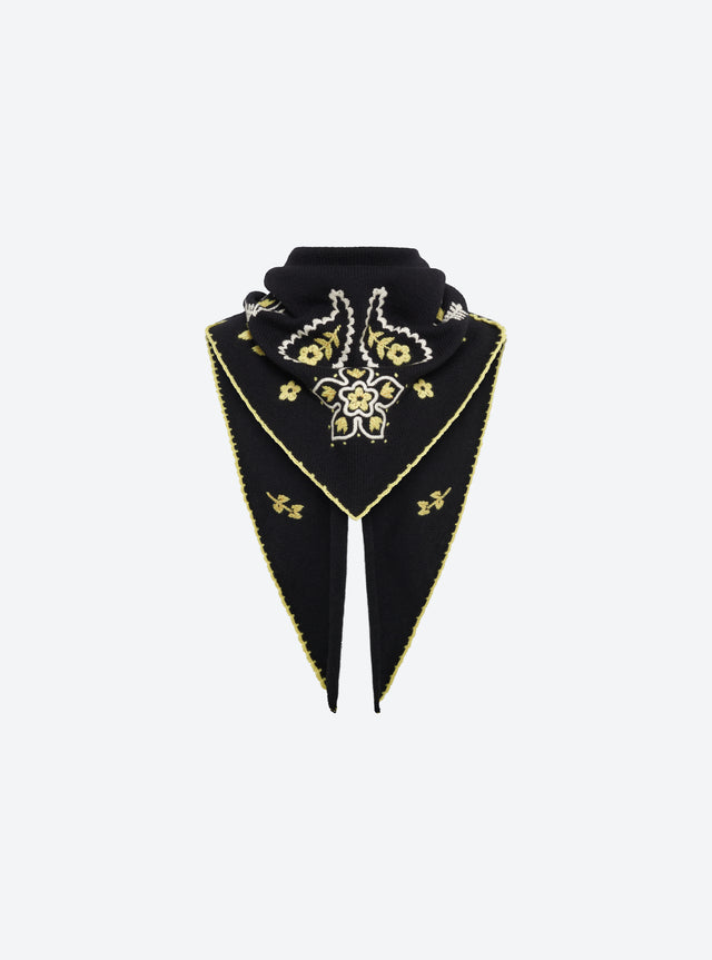 Grand bandana brodé maille - Image principale