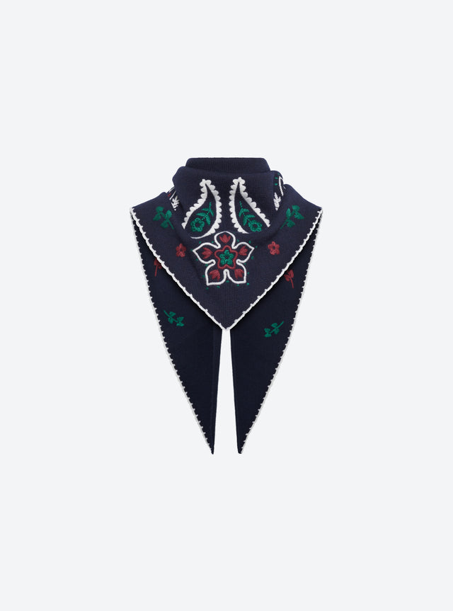 Grand bandana brodé maille - Image principale