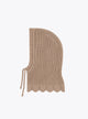 Beaded-knit balaclava