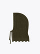 Beaded-knit balaclava