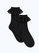 Chaussettes ajourées à volants
