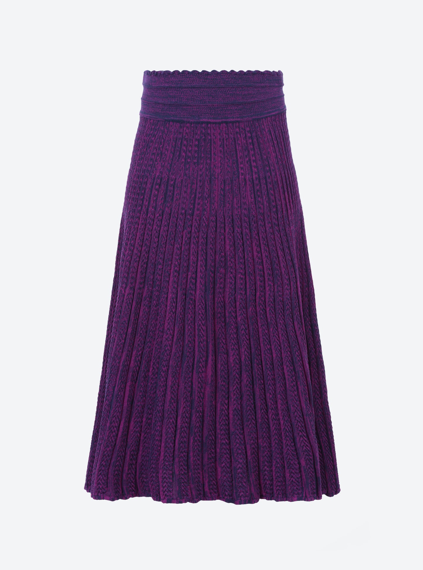 Jupe fluide en maille plissée - Molli