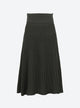 fluid knit skirt in pleated knit
