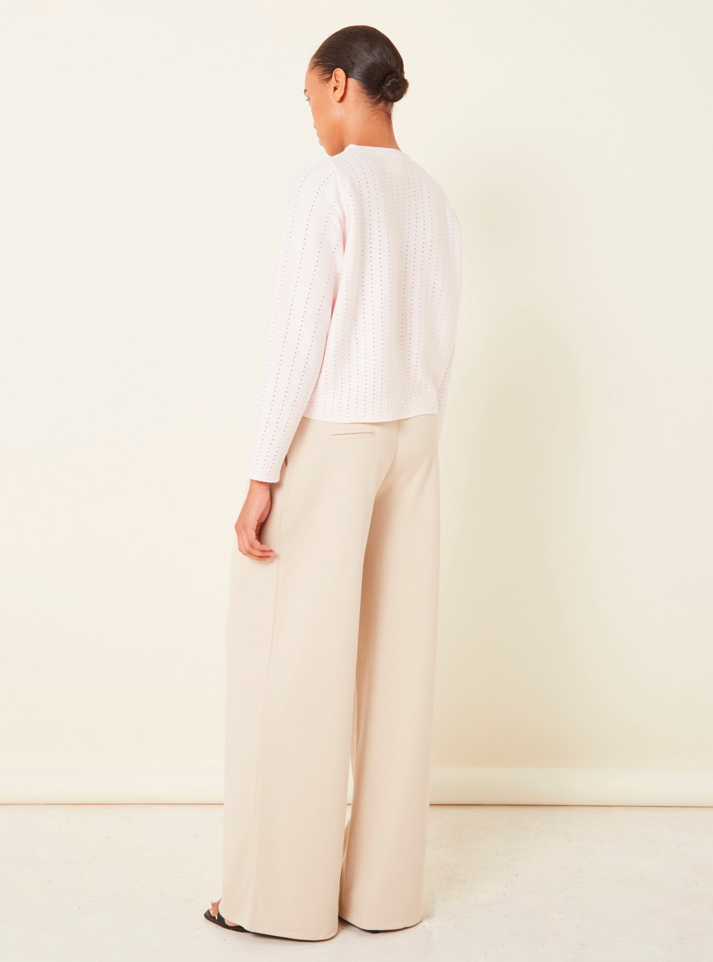 Pantalon ample à plis jersey - Vêtement de luxe femme