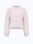 Pull court maille damier