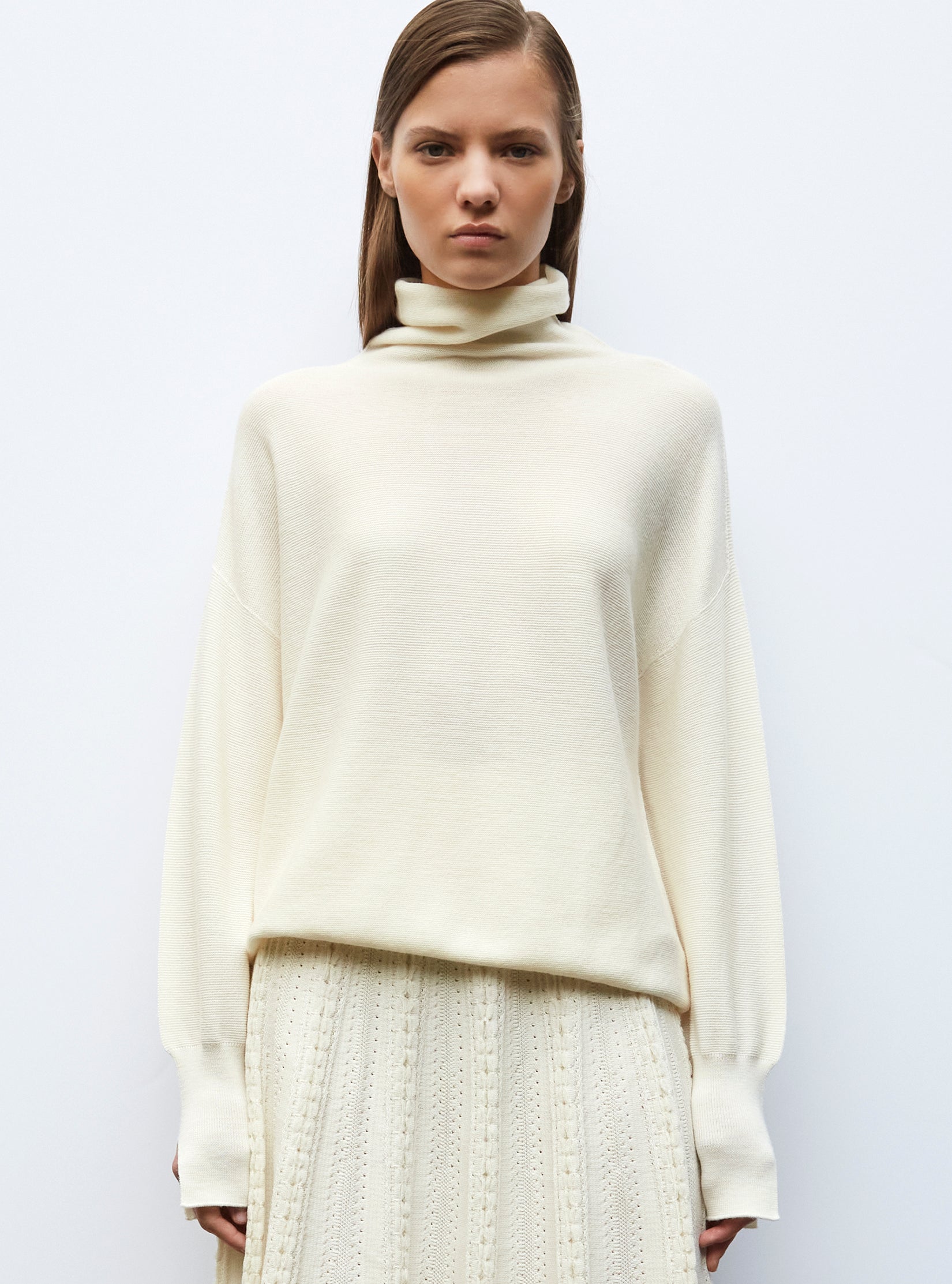 Pull col montant Femme de Marque pull tendance Femme courte à manches Pull col montant Femme de Marque pull tendance Femme courte à manches