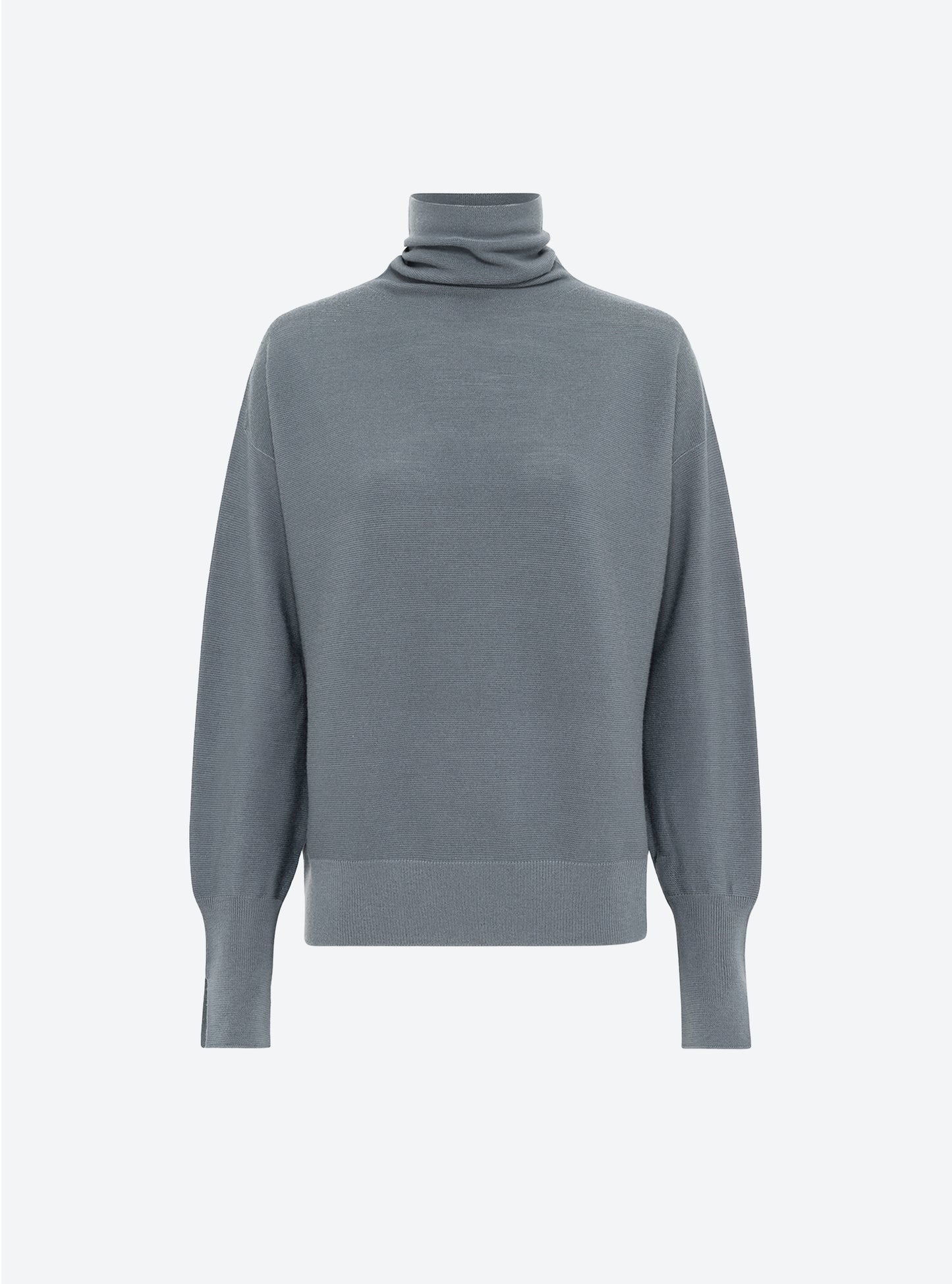 Tops, blouses de luxe femme - Top fin oversize à col montant