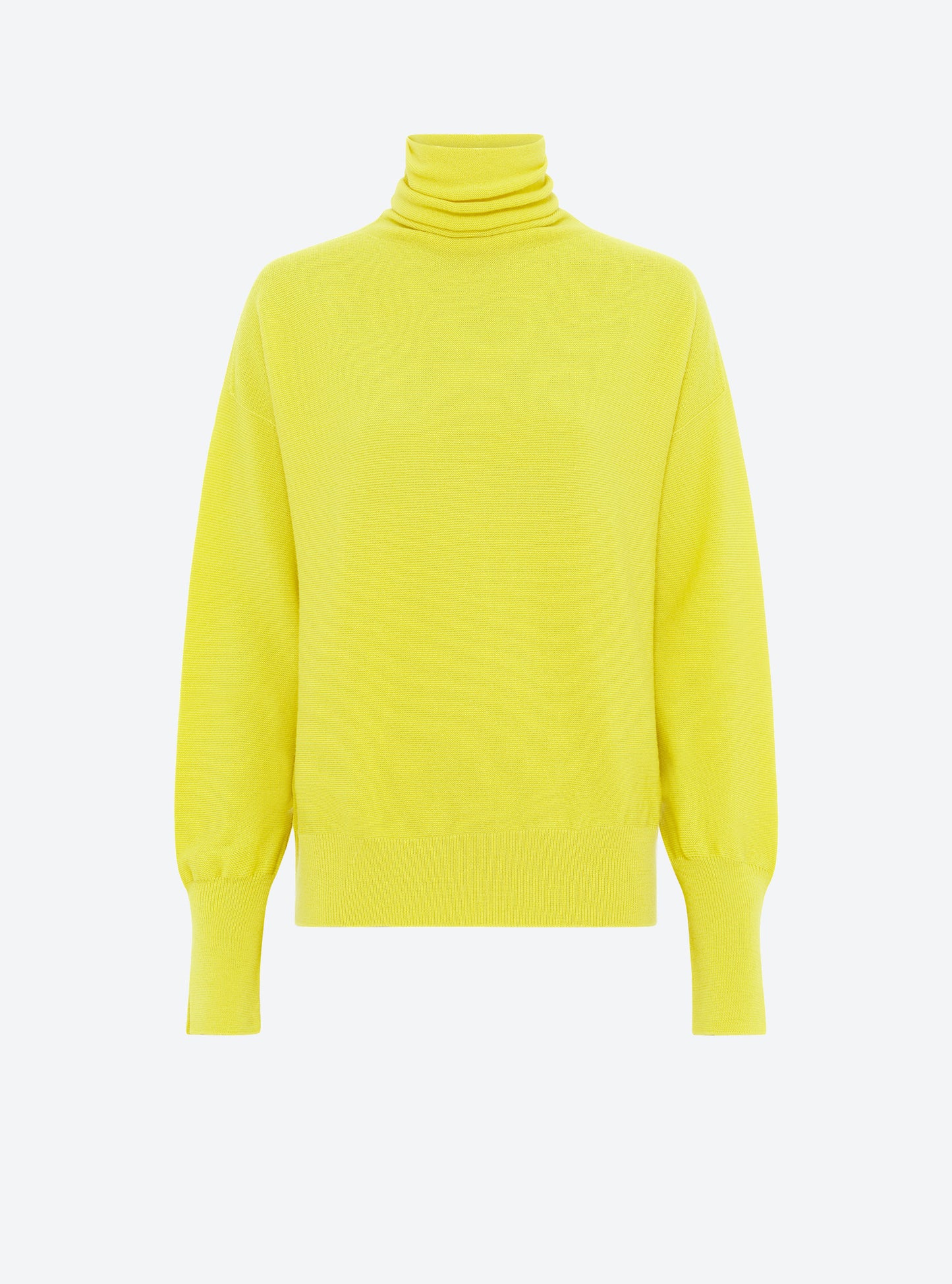 Top fin oversize à col montant Mimosa - Vêtement en maille de luxe