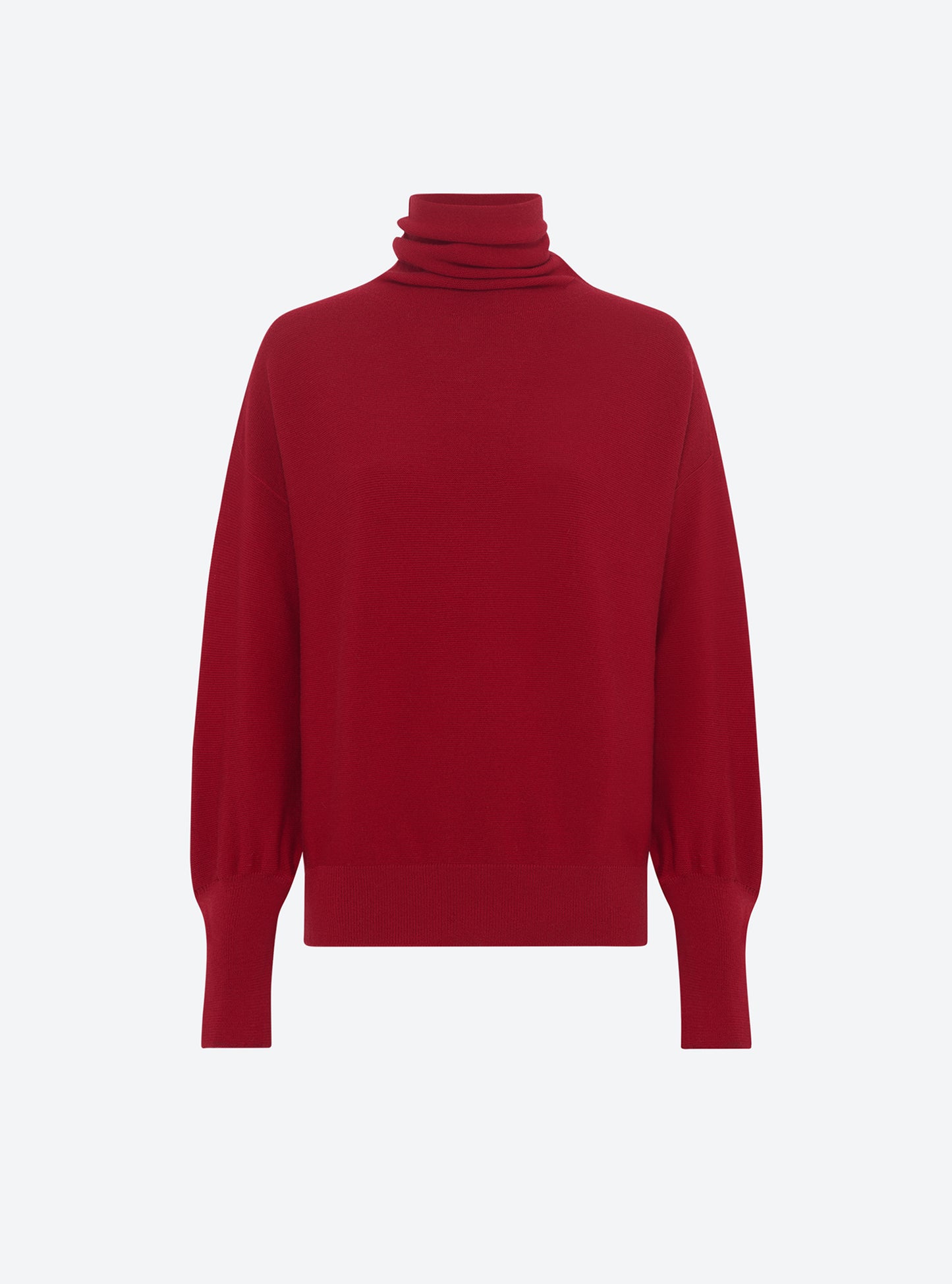 Top fin maille point mousse col montant - Molli