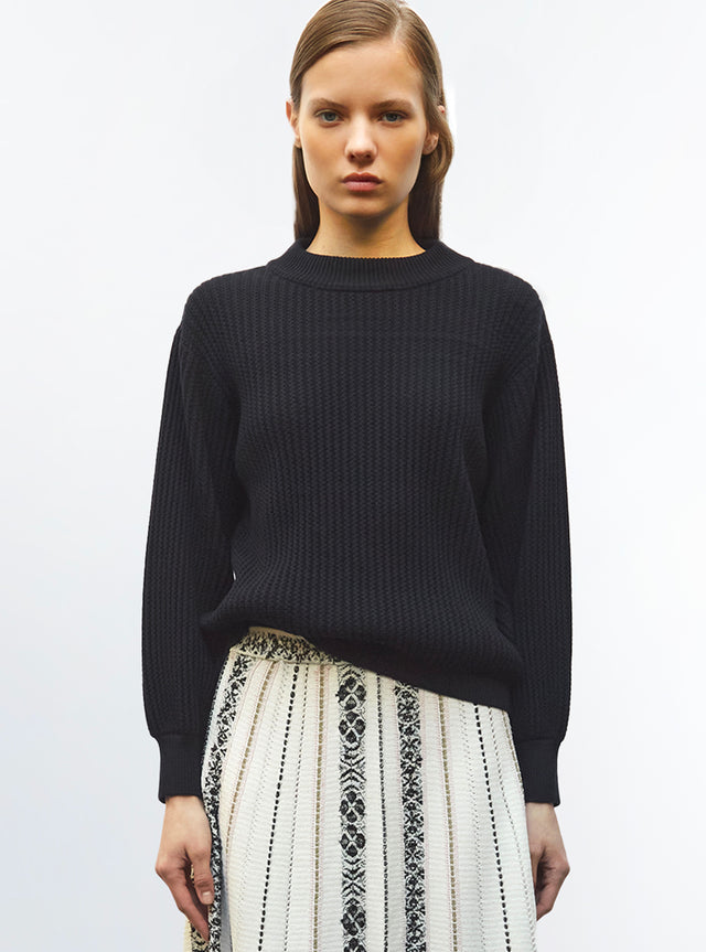sweater en maille torsade - Image principale