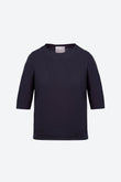 Top fin maille manches coudes