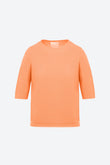 Top fin maille manches coudes