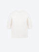 Top fin maille manches coudes