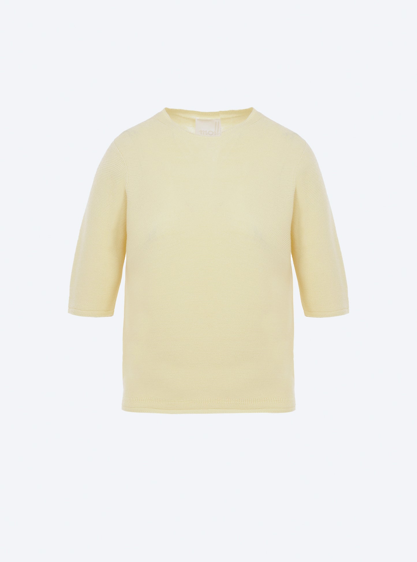 Top fin à manches coudes - Vêtement de luxe femme