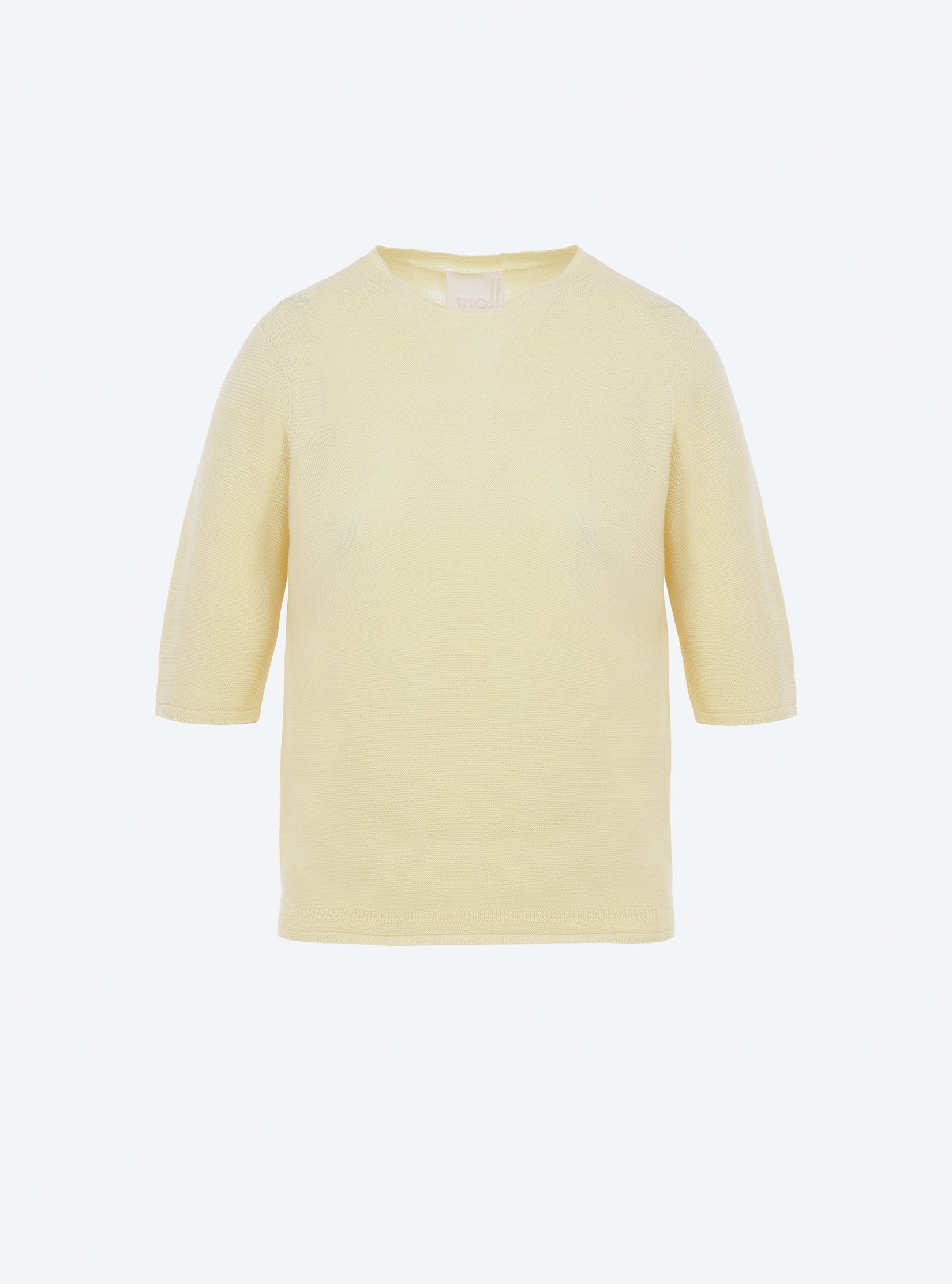 Top fin à manches coudes - Vêtement de luxe femme