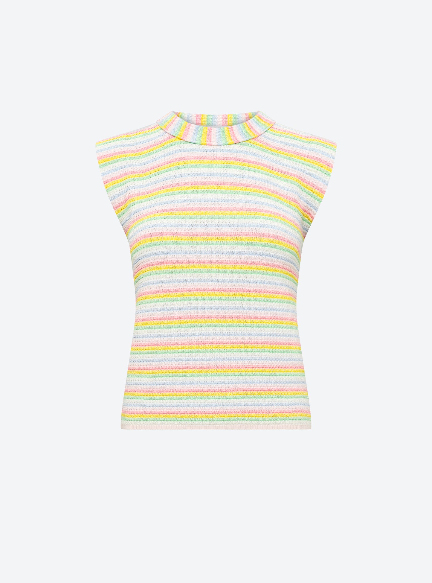 Top en maille de luxe Molli - Top maille mini origami Rainbow