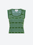 Débardeur maille mini fleurs Matcha-Ciel - Molli