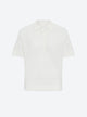 Wide top with polo shirt collar
