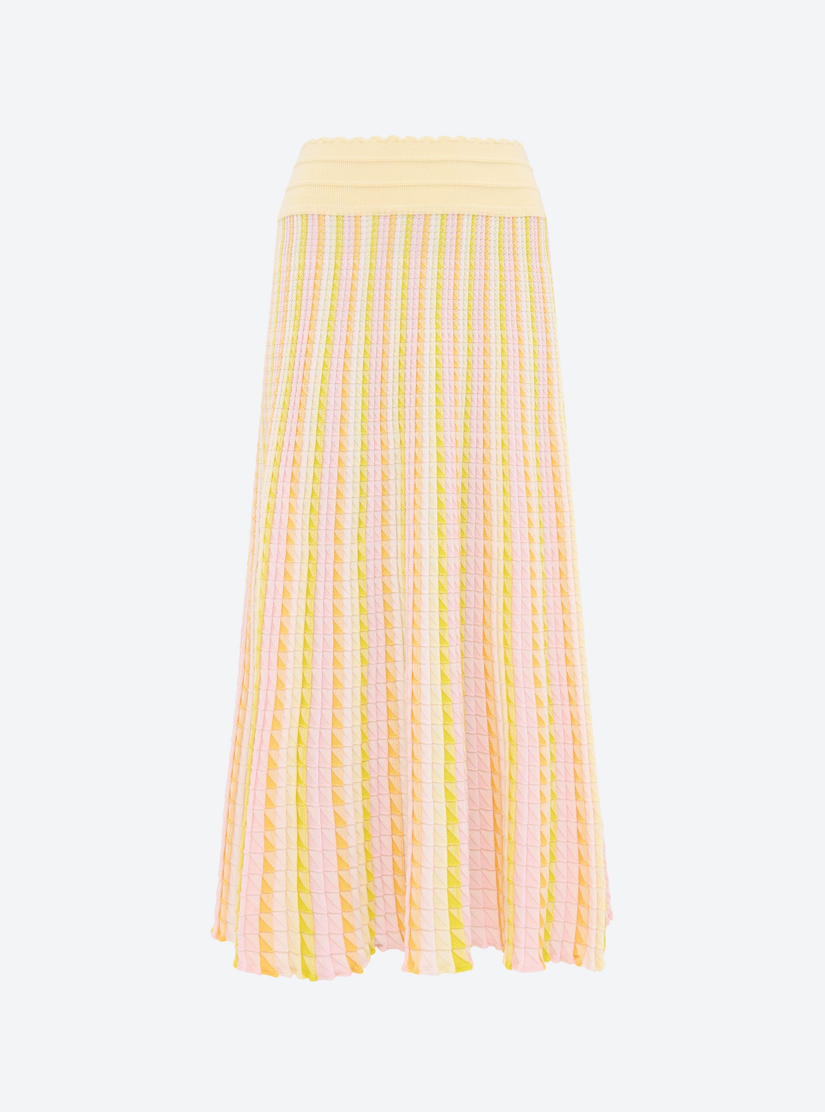 Jupe fluide maille origami Melon-Multi - Molli