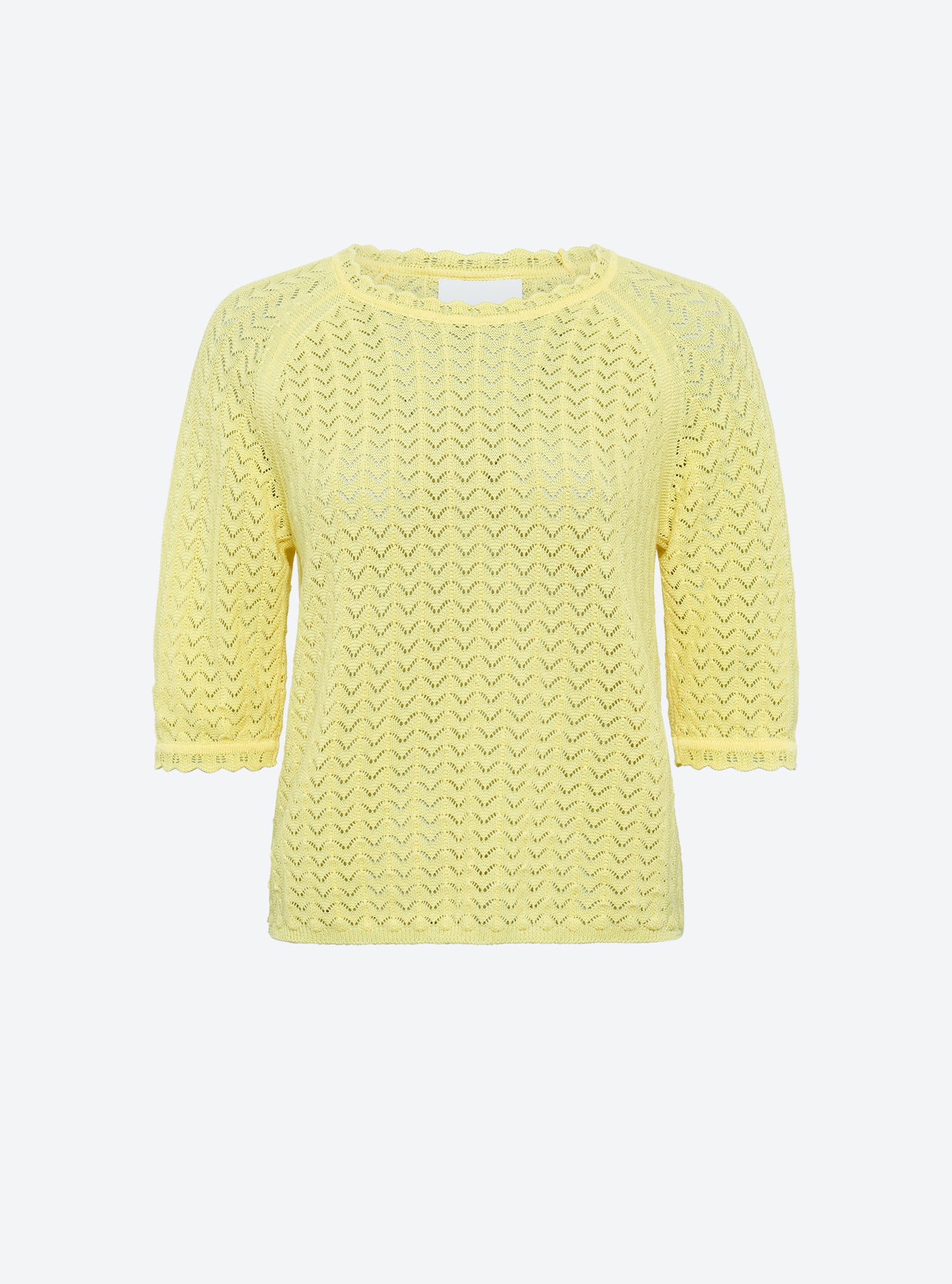 Top manches coudes maille pointelle Blé - Molli