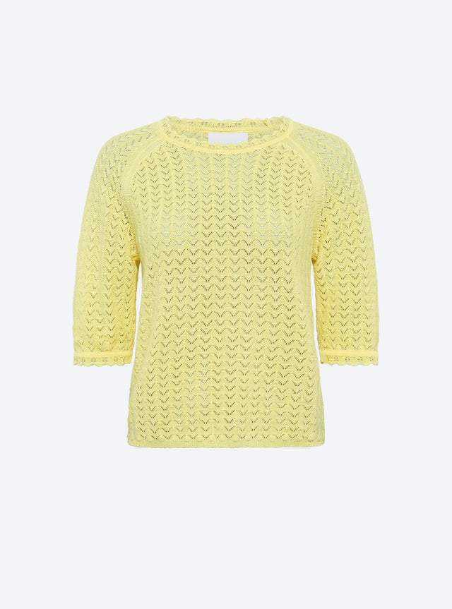 top in a pointelle knit - Image principale