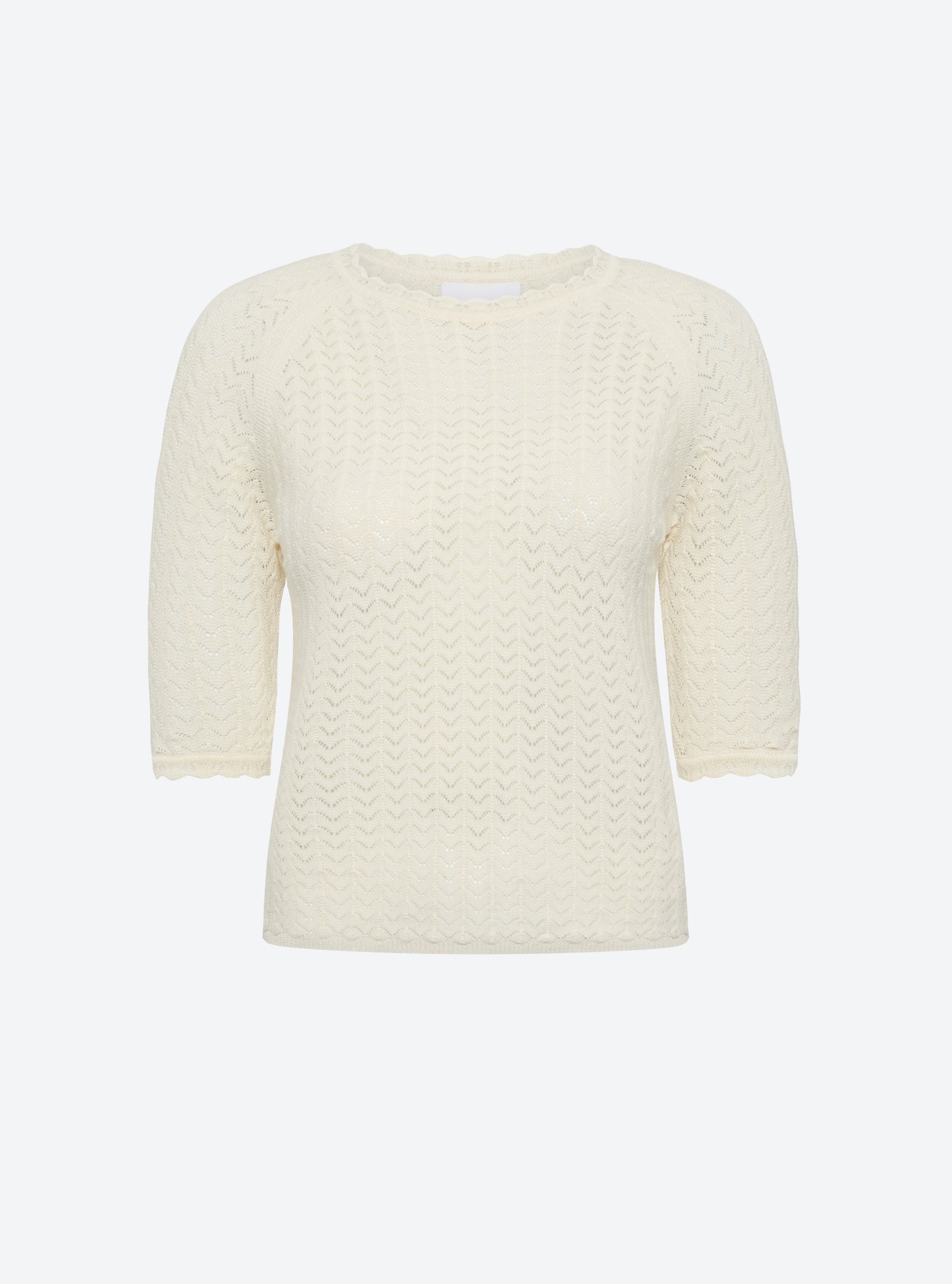 Top manches coudes maille pointelle Naturel - Molli