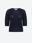 top maille pointelle