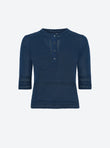 top in a delicate crochet knit