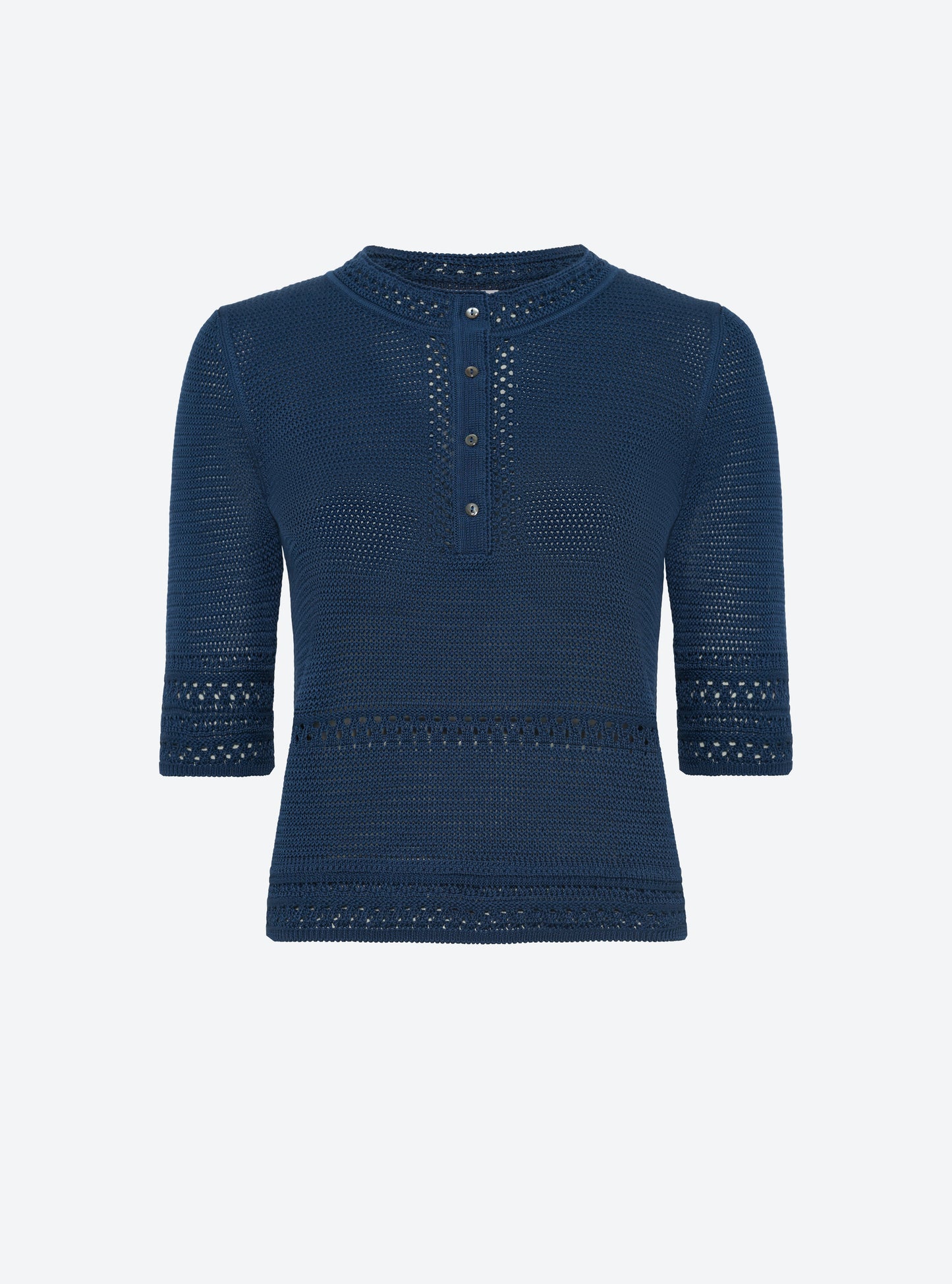 Top délicat maille crochet Blueberry - Molli