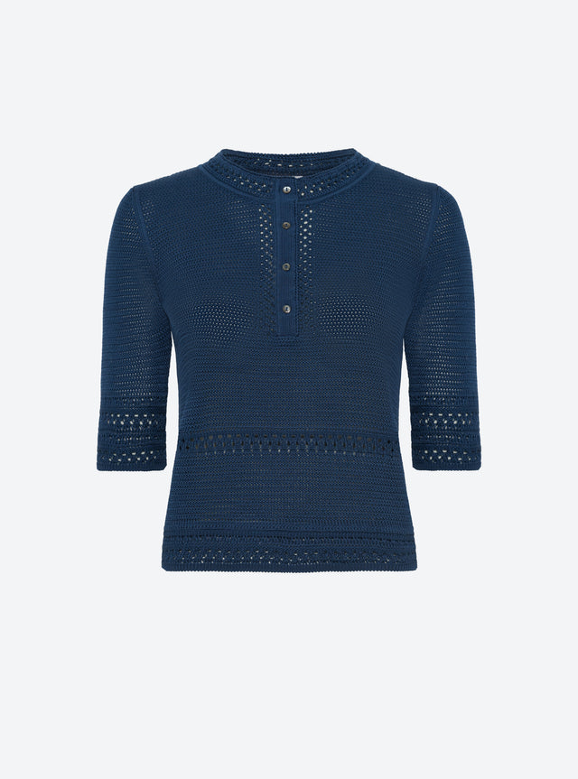 top délicat maille crochet - Image principale