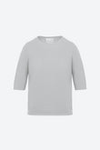 Top fin maille manches coudes