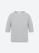 Top fin maille manches coudes