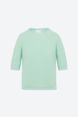 Top fin maille manches coudes