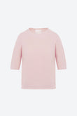 Top fin maille manches coudes