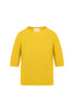 Top fin maille manches coudes Mimosa - Vêtement de luxe femme