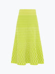 plain zellige knit skirt