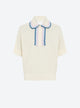 top ample maille col croquet