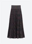 fluid skirt in an origami knit