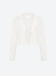 Short jacket in zigzag knit
