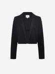 Short jacket in zigzag knit
