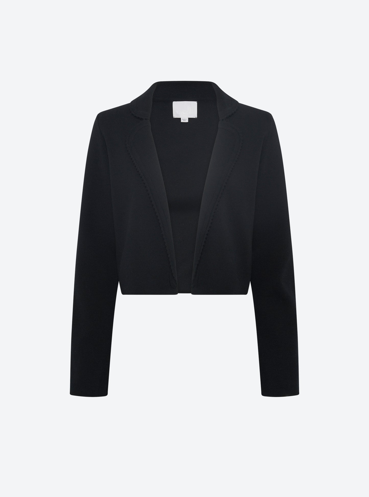 Veste courte en maille Molli - Veste courte mini croquet noir profond