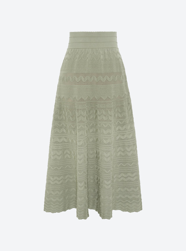 long skirt in a rick-rack knit - Image principale