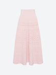 long skirt in a rick-rack knit
