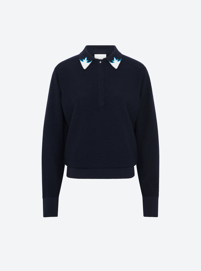 chemise maille col graphique - Image principale