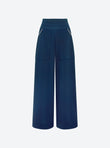 Wide knit couture pants