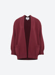 cardigan with smocked cuffs
