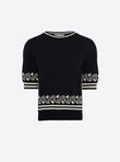 knit top jacquard details